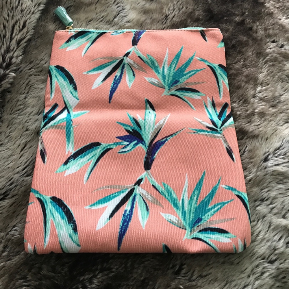 Rachel pally clutch, tropical print, never used